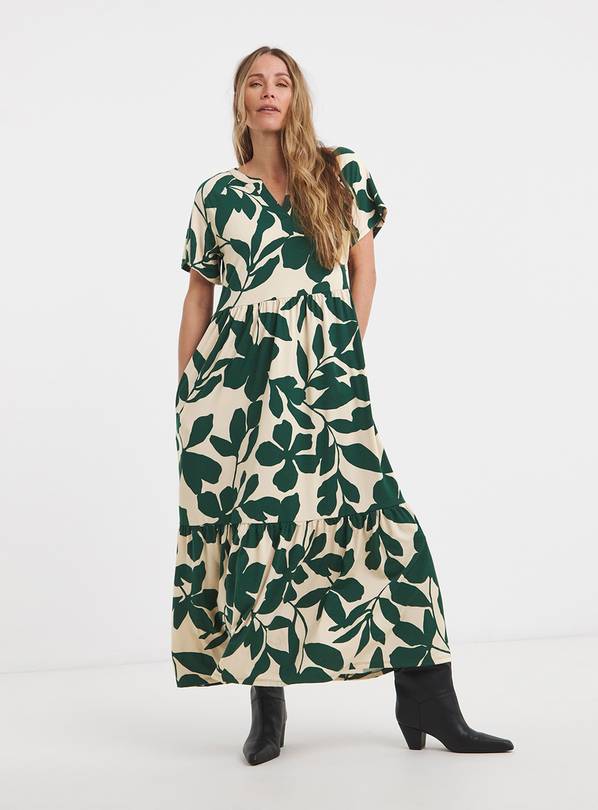 JD WILLIAMS Soft Touch Notch Neck Maxi Dress 30